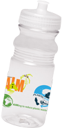AIM/Plastic Punch water bottle, clear