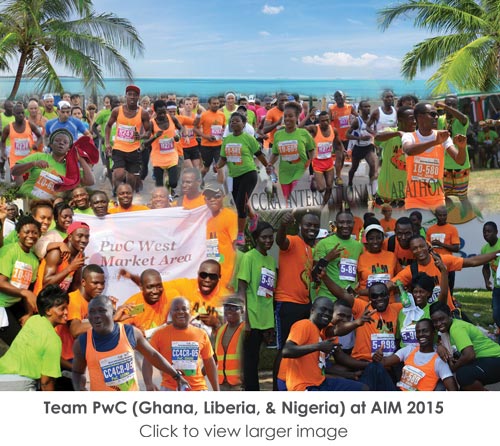 Team PwC Ghana at AIM 2015